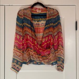 Sezane Abélia Blouse Sunshine Multico - Size 36